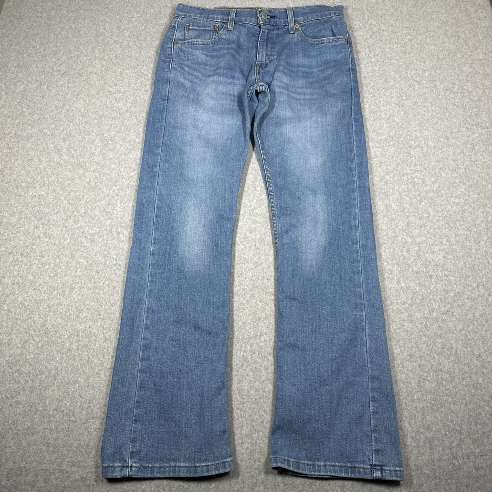 Levi's 527 Bootcut Jeans Men's 31x32(32x32) Blue Denim Stretch Americana Grunge